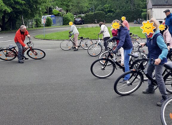 Unterricht in der Fahrradschule
