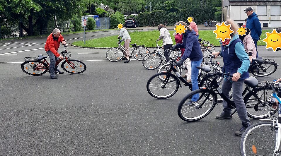 Blick in die Fahrradschule