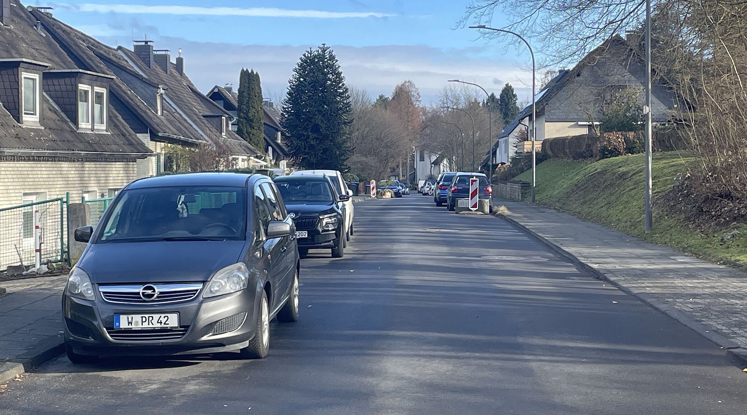 Ludgerweg, Einfamilienhaussiedlung ohne Parkdruck