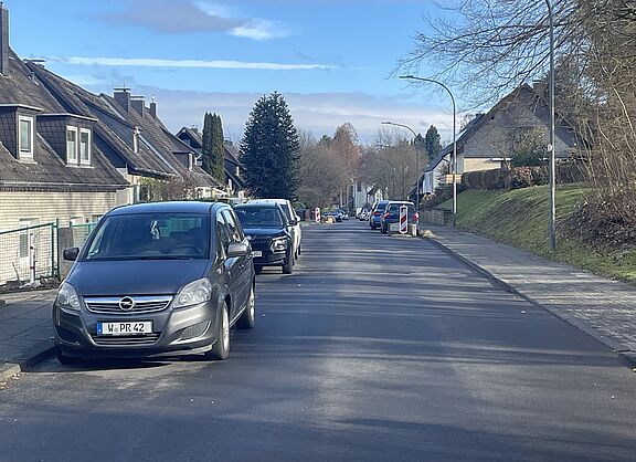 Ludgerweg, Einfamilienhaussiedlung ohne Parkdruck