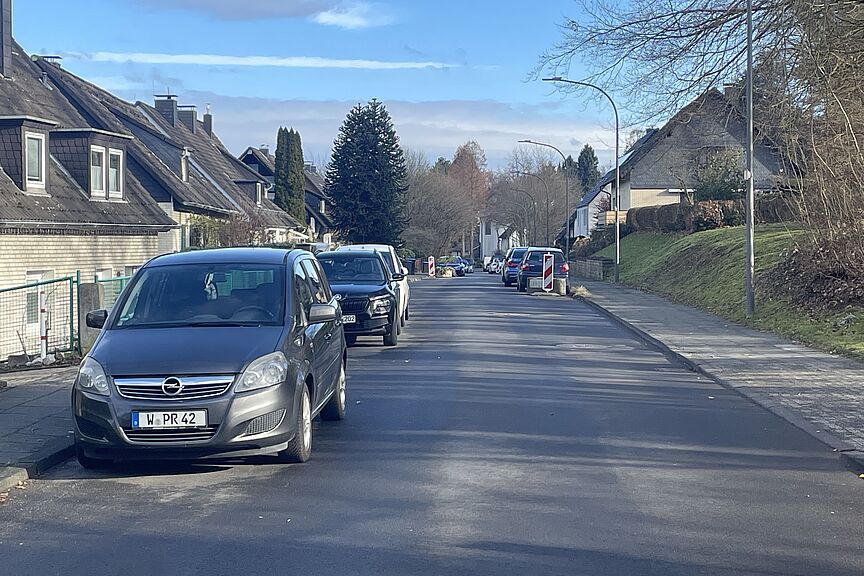 Ludgerweg, Einfamilienhaussiedlung ohne Parkdruck